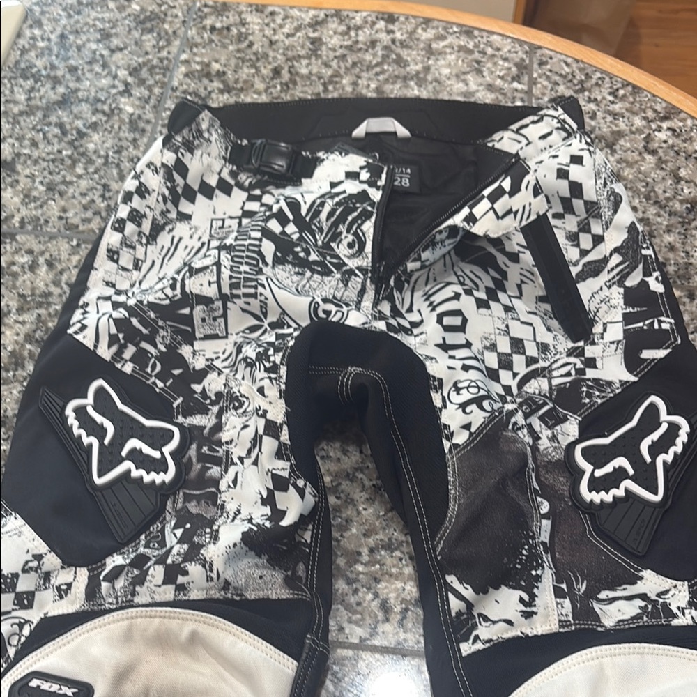 Fox Black and White riding pants